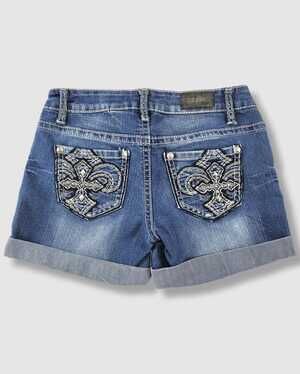 Vintage Y2K low rise denim shorts ZCO Jeans bling pockets size 5
